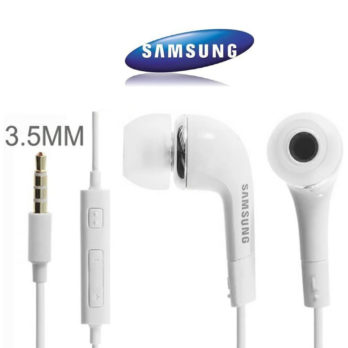Véritable Original Samsung Blanc EHS64AVFWE Écouteurs intra-auriculaires pour Galaxy S7, S6 Edge Plus, S5 mini, S4 i9500, S4 Mini i9190, ( Bulk )